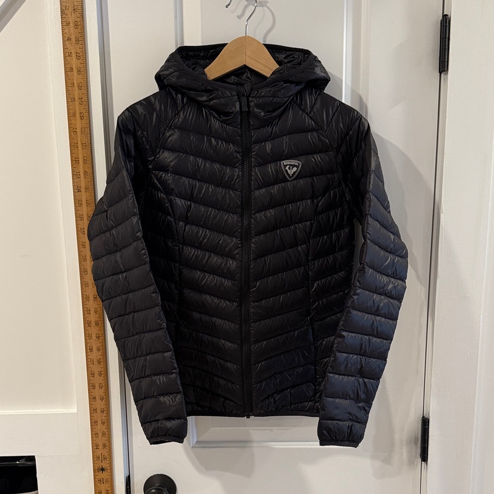 Rossignol Kids Black Hooded Puffer Jacket